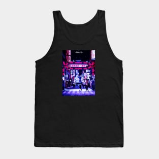 Tokyo Street Neon Synthwave Tank Top